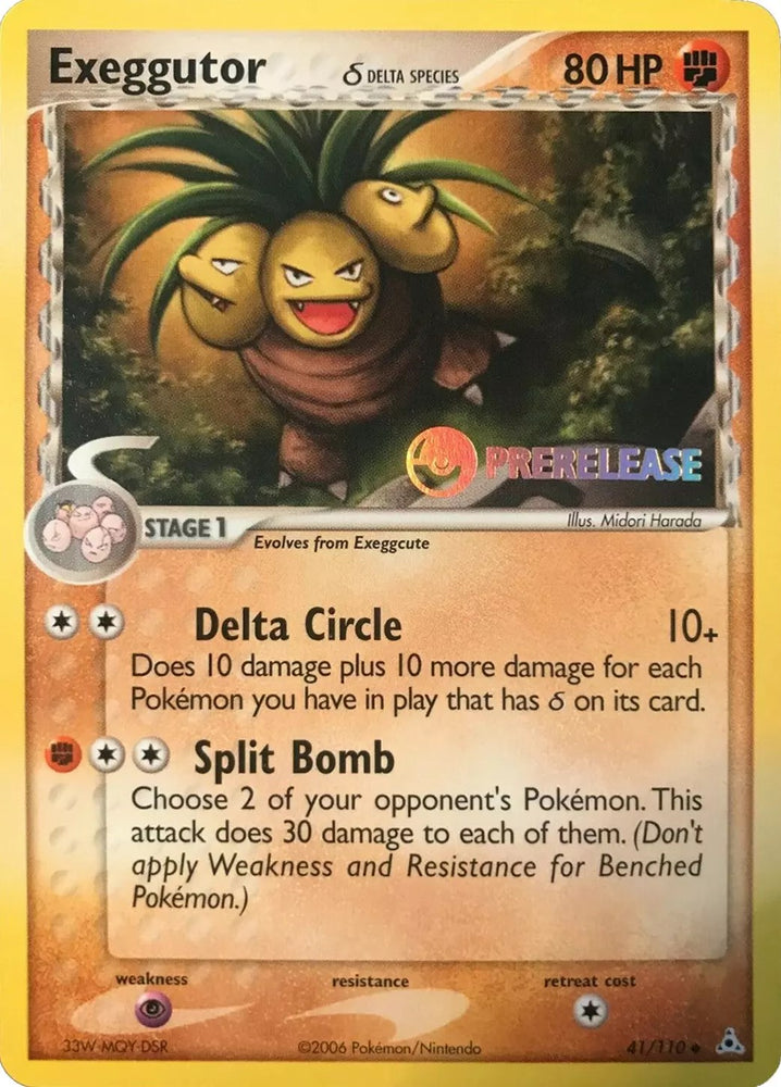 Pokemon | Exeggutor (41/110) (Prerelease) [EX: Holon Phantoms] | The Nerd Merchant
