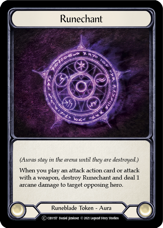 Flesh and Blood TCG | Runechant [U-CRU157] (Crucible of War Unlimited)  Unlimited Rainbow Foil | The Nerd Merchant