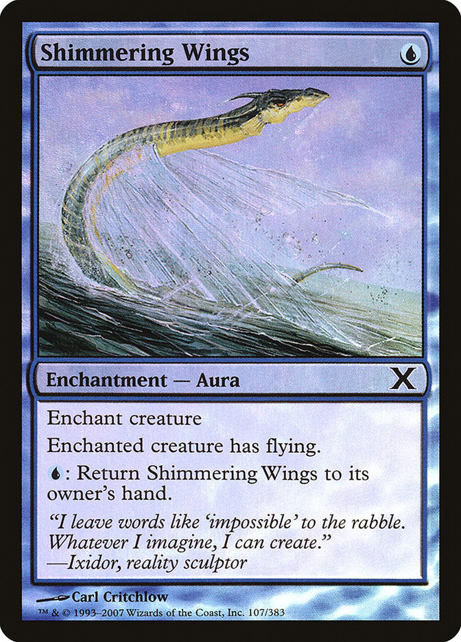Magic | Shimmering Wings (Premium Foil) [Tenth Edition] | The Nerd Merchant