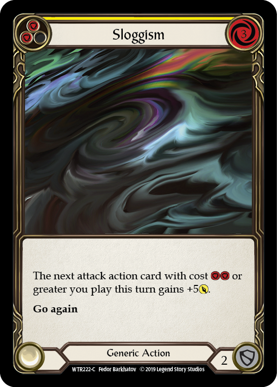 Flesh and Blood TCG | Sloggism (Yellow) [WTR222-C] (Welcome to Rathe)  Alpha Print Normal | The Nerd Merchant