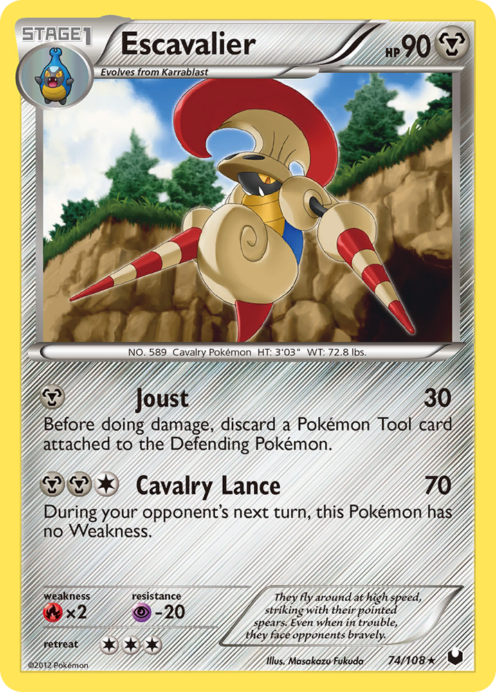 Pokemon | Escavalier (74/108) [Black & White: Dark Explorers] | The Nerd Merchant