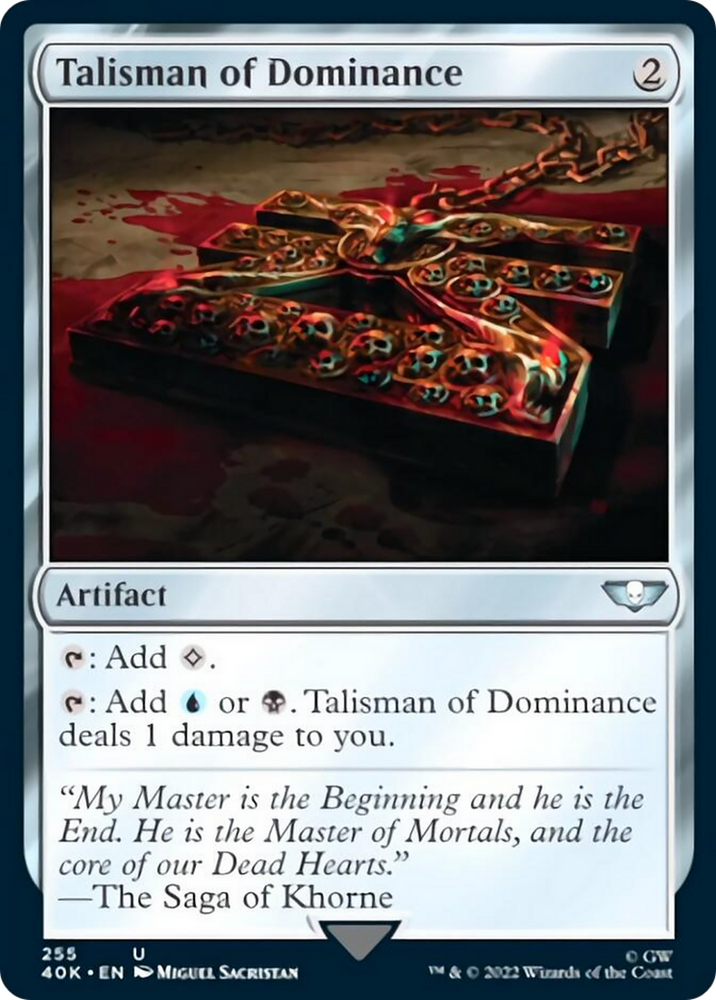 Magic | Talisman of Dominance (255) [Warhammer 40,000] | The Nerd Merchant