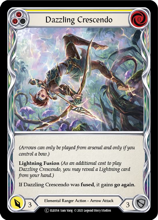 Flesh and Blood TCG | Dazzling Crescendo (Yellow) [U-ELE054] (Tales of Aria Unlimited)  Unlimited Normal | The Nerd Merchant