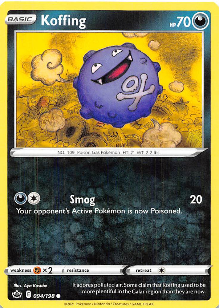 Pokemon | Koffing (094/198) [Sword & Shield: Chilling Reign] | The Nerd Merchant