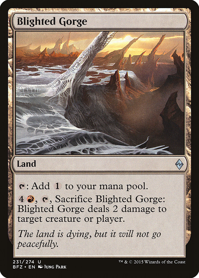 Magic | Blighted Gorge [Battle for Zendikar] | The Nerd Merchant