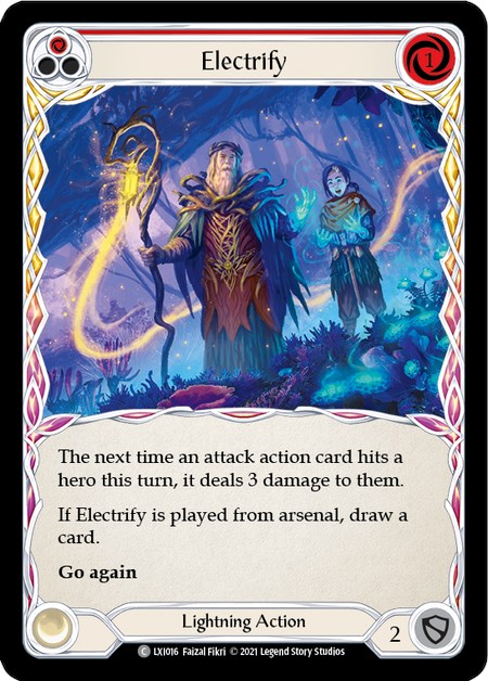 Flesh and Blood TCG | Electrify (Red) [LXI016] (Tales of Aria Lexi Blitz Deck)  1st Edition Normal | The Nerd Merchant