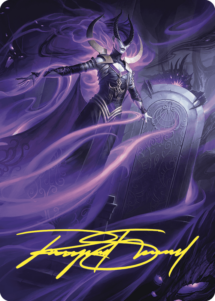 Magic | Ashiok, Wicked Manipulator Art Card (10/81) (Gold-Stamped Signature) [Wilds of Eldraine Art Series] | The Nerd Merchant