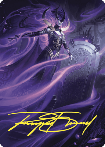 Magic | Ashiok, Wicked Manipulator Art Card (10/81) (Gold-Stamped Signature) [Wilds of Eldraine Art Series] | The Nerd Merchant