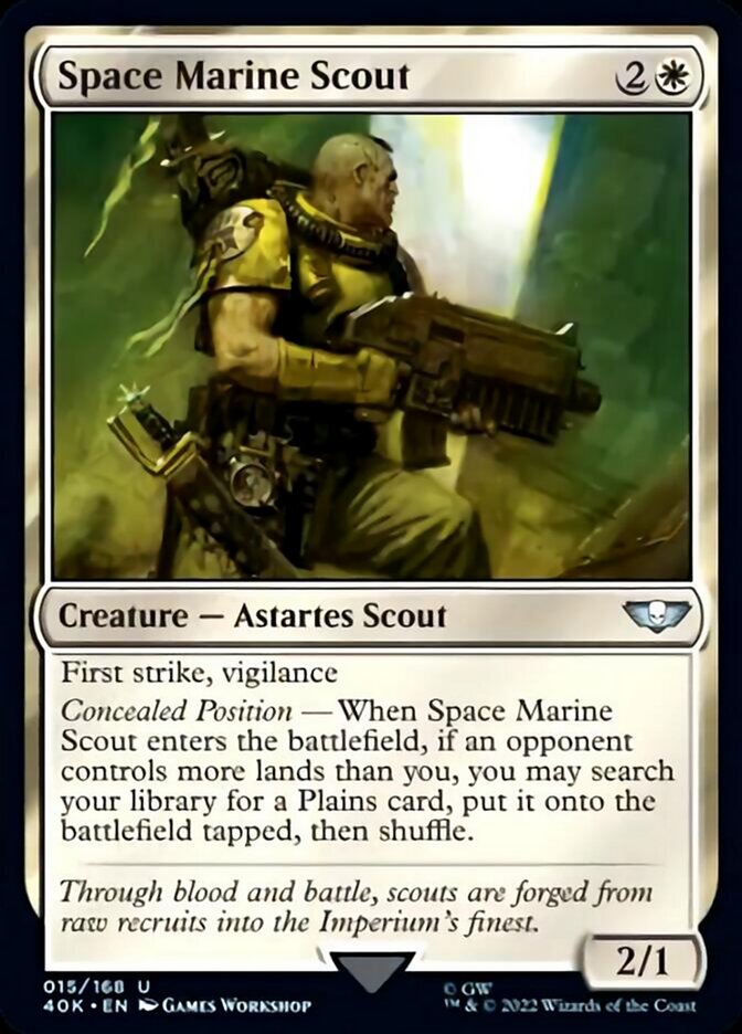 Magic | Space Marine Scout (Surge Foil) [Warhammer 40,000] | The Nerd Merchant