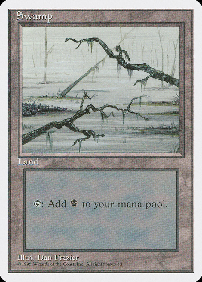 Magic | Swamp (Branches on Left and Right of Frame) [Fourth Edition] | The Nerd Merchant