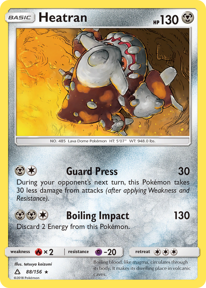 Pokemon | Heatran (88/156) [Sun & Moon: Ultra Prism] | The Nerd Merchant
