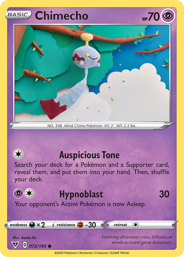 Pokemon | Chimecho (072/185) [Sword & Shield: Vivid Voltage] | The Nerd Merchant