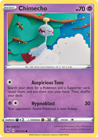 Pokemon | Chimecho (072/185) [Sword & Shield: Vivid Voltage] | The Nerd Merchant