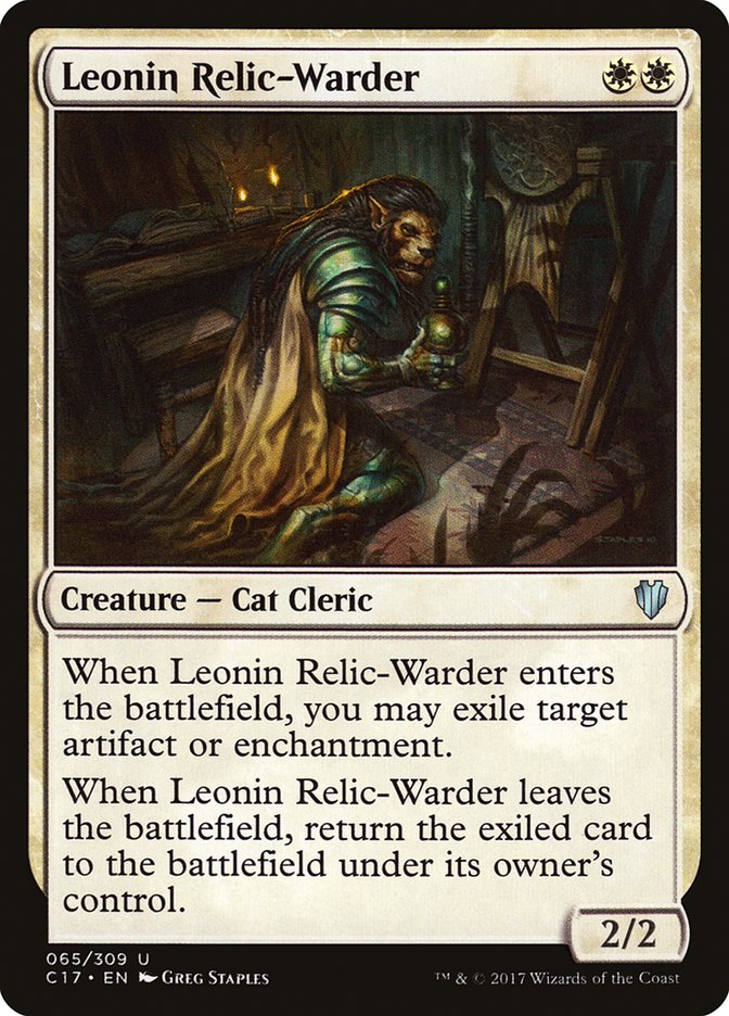 Magic | Leonin Relic-Warder [Commander 2017] | The Nerd Merchant