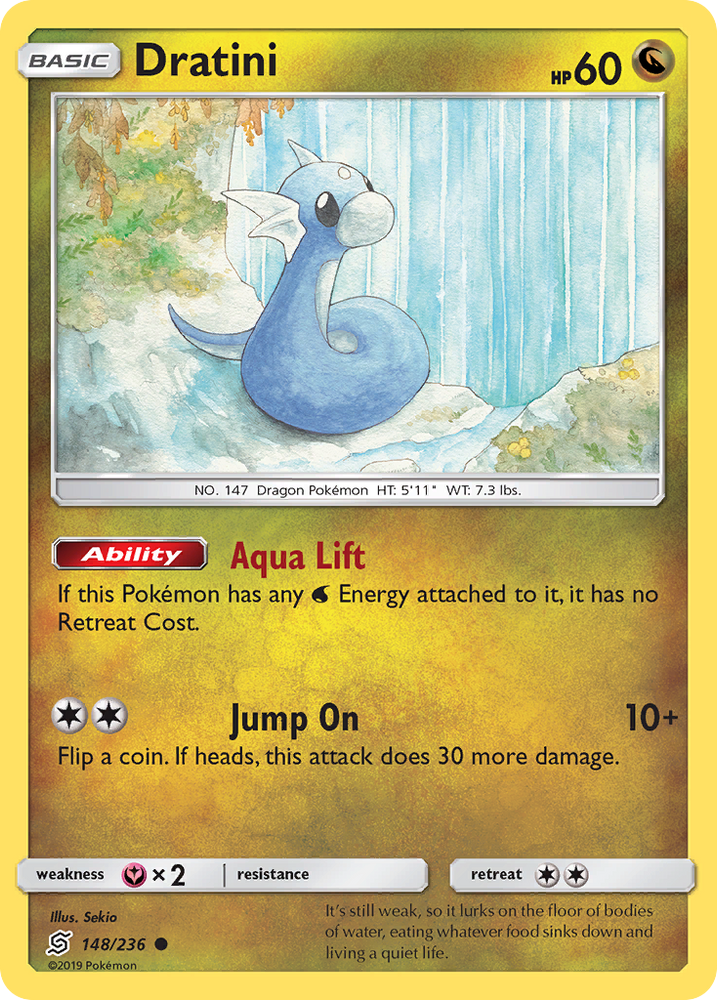 Pokemon | Dratini (148/236) [Sun & Moon: Unified Minds] | The Nerd Merchant