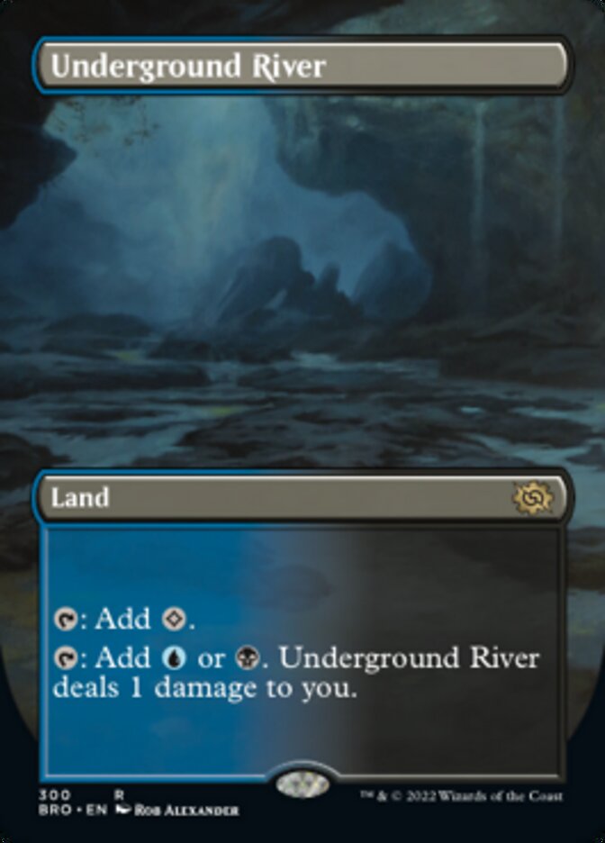 Magic | Underground River (Borderless Alternate Art) [The Brothers' War] | The Nerd Merchant