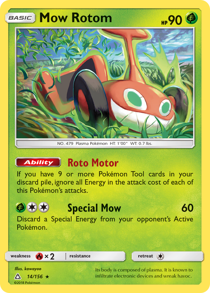 Pokemon | Mow Rotom (14/156) [Sun & Moon: Ultra Prism] | The Nerd Merchant