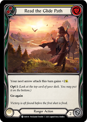 Flesh and Blood TCG | Read the Glide Path (Yellow) [EVR101] (Everfest)  1st Edition Normal | The Nerd Merchant