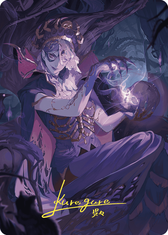 Magic | Necropotence Art Card (Gold-Stamped Signature) [Wilds of Eldraine Art Series] | The Nerd Merchant
