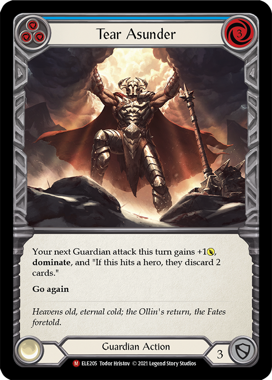 Flesh and Blood TCG | Tear Asunder [ELE205] (Tales of Aria)  1st Edition Rainbow Foil | The Nerd Merchant