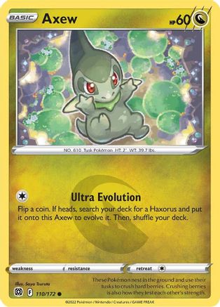 Pokemon | Axew (110/172) [Sword & Shield: Brilliant Stars] | The Nerd Merchant