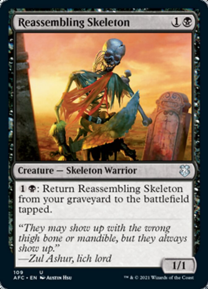 Magic | Reassembling Skeleton [Dungeons & Dragons: Adventures in the Forgotten Realms Commander] | The Nerd Merchant