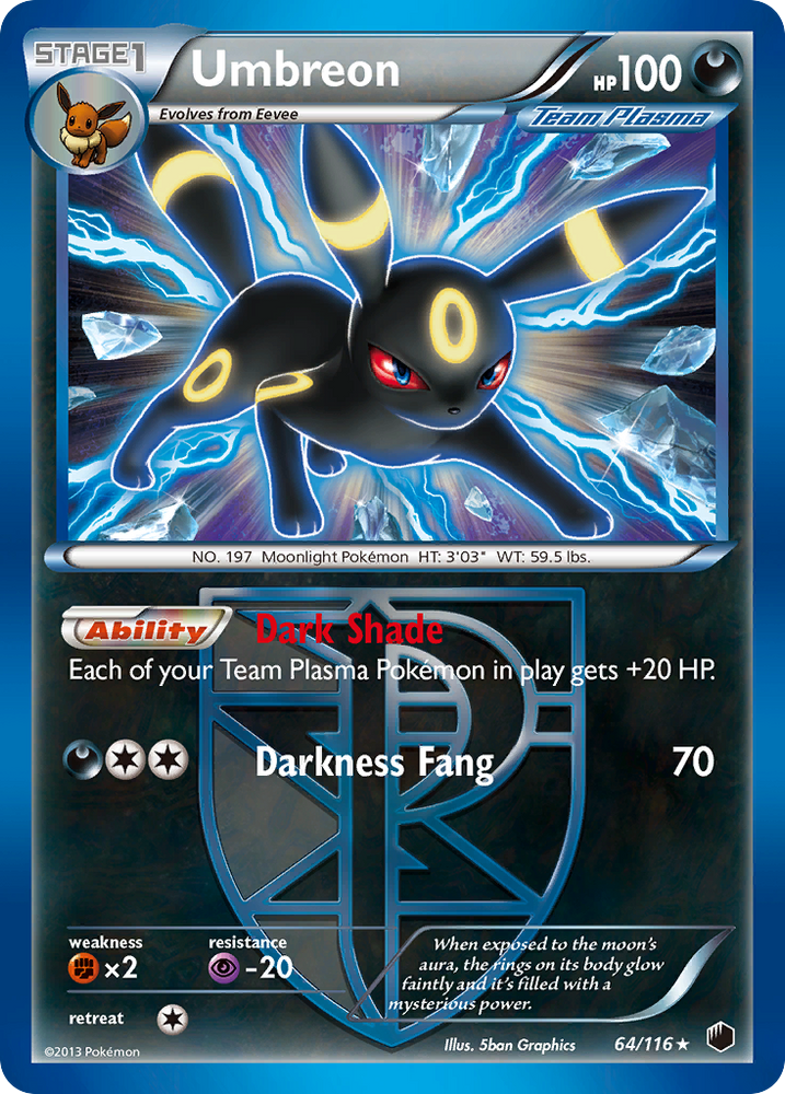 Pokemon | Umbreon (64/116) [Black & White: Plasma Freeze] | The Nerd Merchant