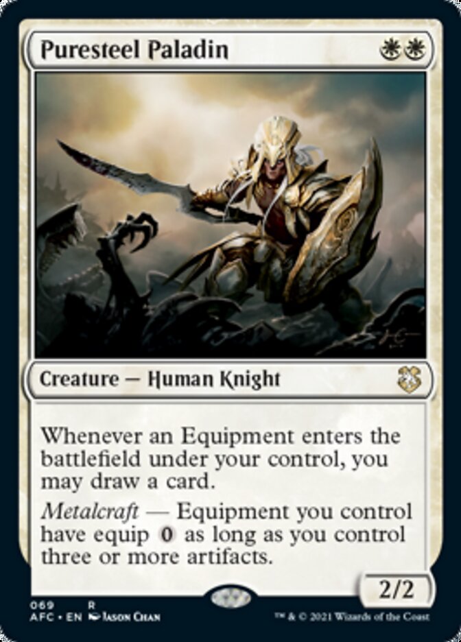 Magic | Puresteel Paladin [Dungeons & Dragons: Adventures in the Forgotten Realms Commander] | The Nerd Merchant