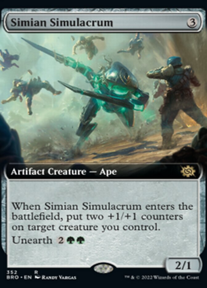 Magic | Simian Simulacrum (Extended Art) [The Brothers' War] | The Nerd Merchant