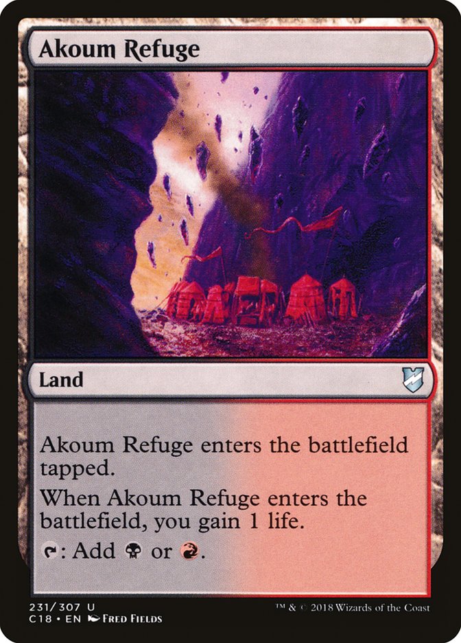 Magic | Akoum Refuge [Commander 2018] | The Nerd Merchant