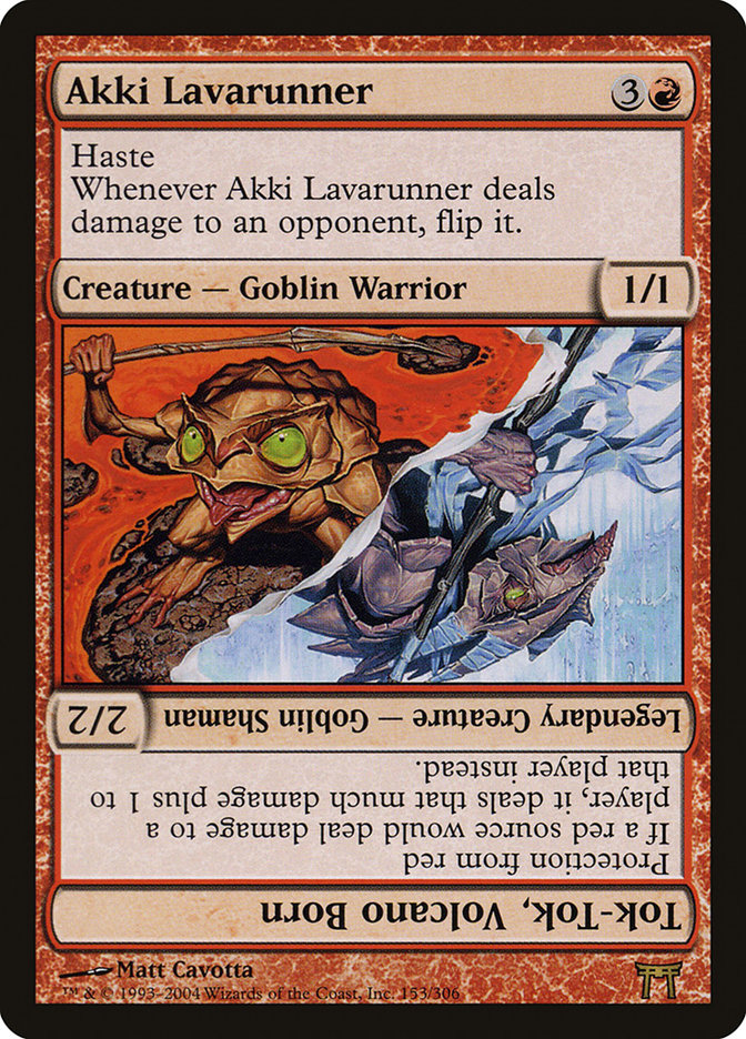 Magic | Akki Lavarunner // Tok-Tok, Volcano Born [Champions of Kamigawa] | The Nerd Merchant