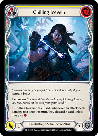Flesh and Blood TCG | Chilling Icevein (Yellow) [ELE051] (Tales of Aria)  1st Edition Normal | The Nerd Merchant