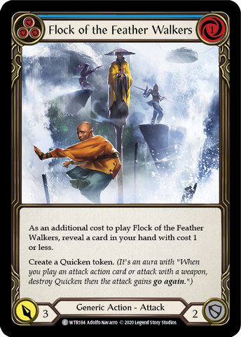 Flesh and Blood TCG | Flock of the Feather Walkers (Blue) [U-WTR184] (Welcome to Rathe Unlimited)  Unlimited Rainbow Foil | The Nerd Merchant