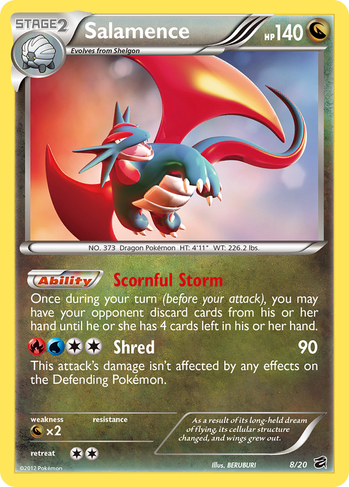 Pokemon | Salamence (8/20) [Black & White: Dragon Vault] | The Nerd Mechant