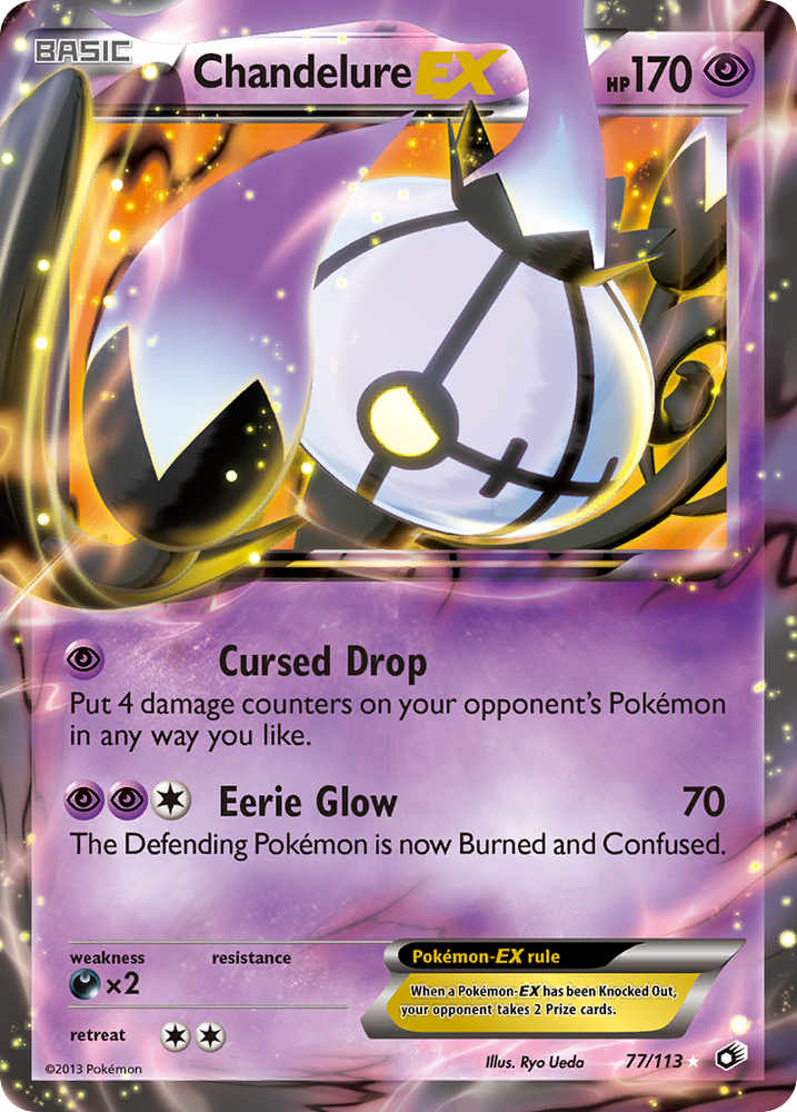 Pokemon | Chandelure EX (77/113) [Black & White: Legendary Treasures] | The Nerd Merchant
