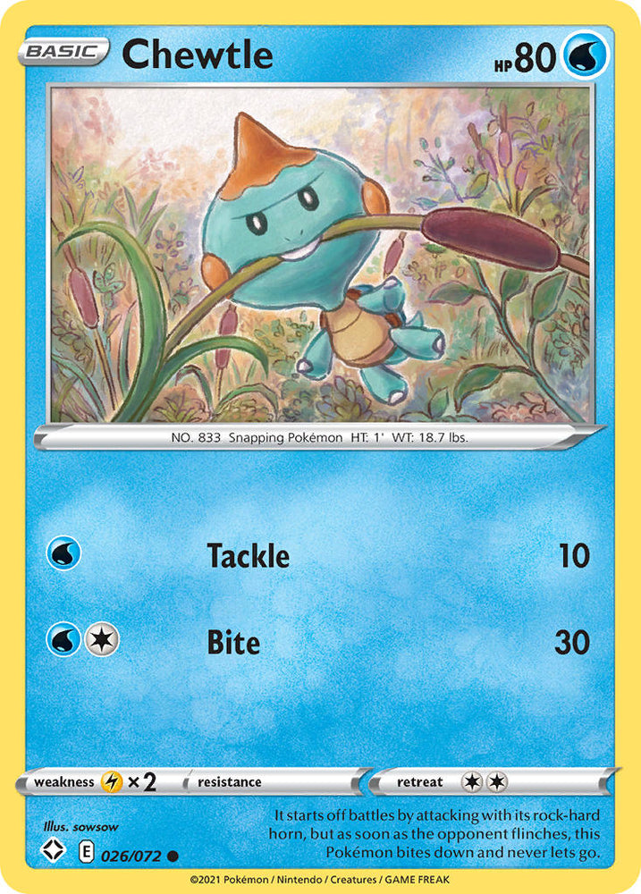 Pokemon | Chewtle (026/072) [Sword & Shield: Shining Fates] | The Nerd Merchant