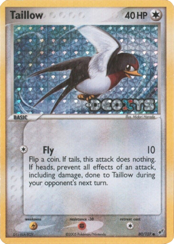 Pokemon | Taillow (80/107) (Stamped) [EX: Deoxys] | The Nerd Merchant