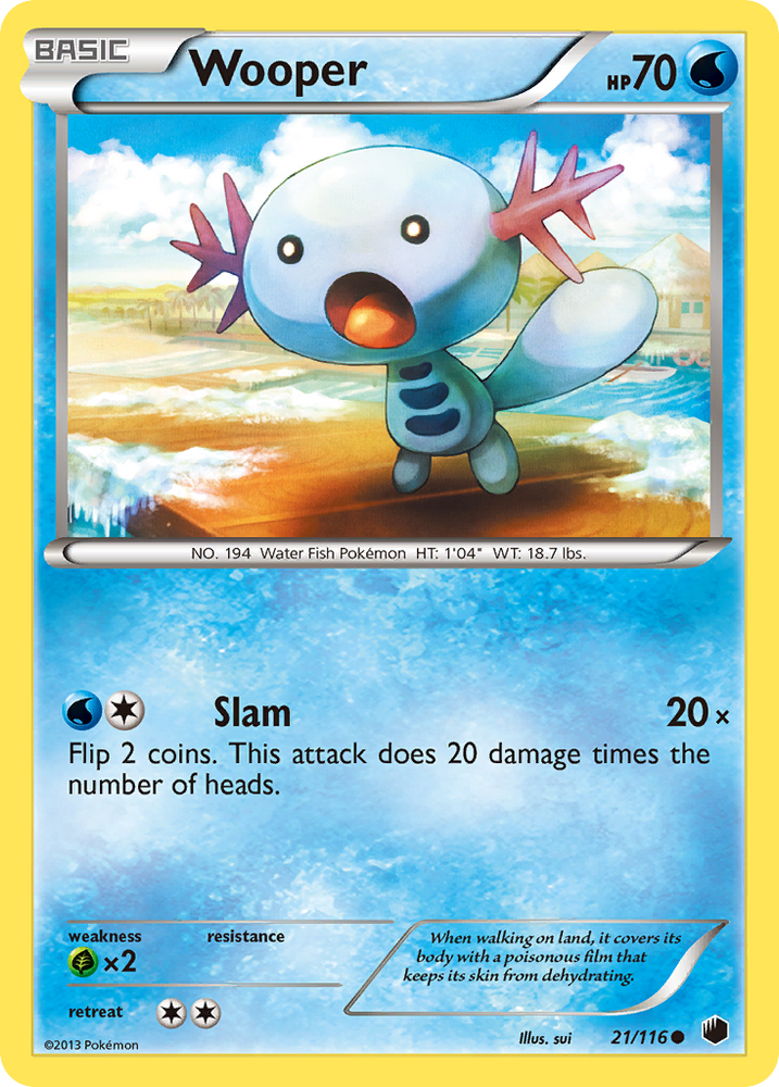 Pokemon | Wooper (21/116) [Black & White: Plasma Freeze] | The Nerd Merchant