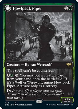 Magic | Howlpack Piper // Wildsong Howler [Innistrad: Double Feature] | The Nerd Merchant