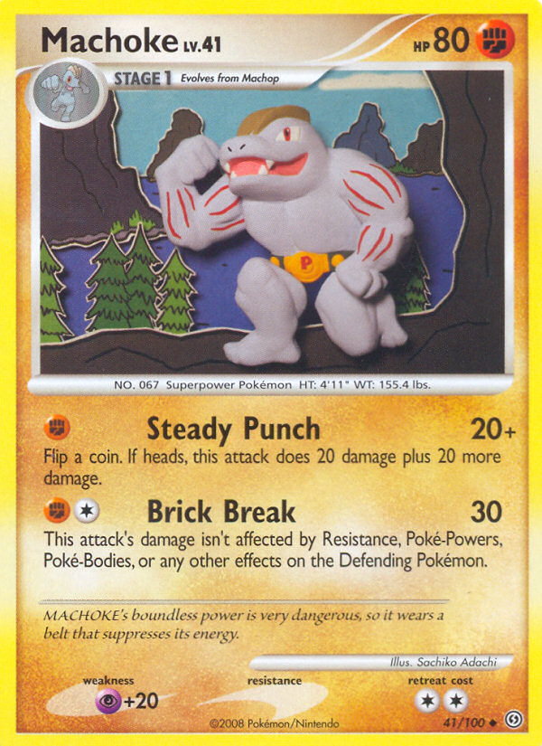 Pokemon | Machoke (41/100) [Diamond & Pearl: Stormfront] | The Nerd Merchant