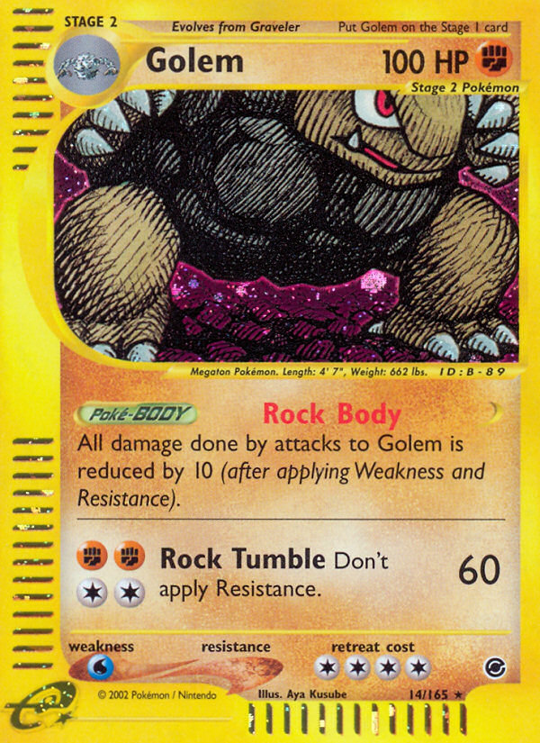 Pokemon | Golem (14/165) [Expedition: Base Set] | The Nerd Merchant
