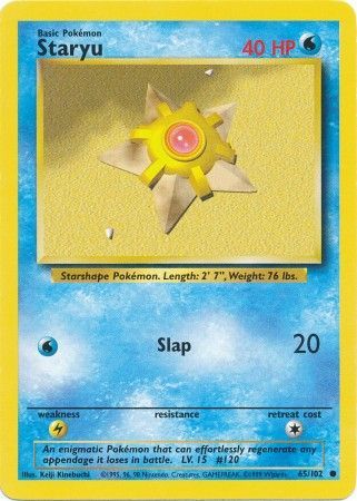 Pokemon | Staryu (65/102) [Base Set Unlimited] | The Nerd Merchant