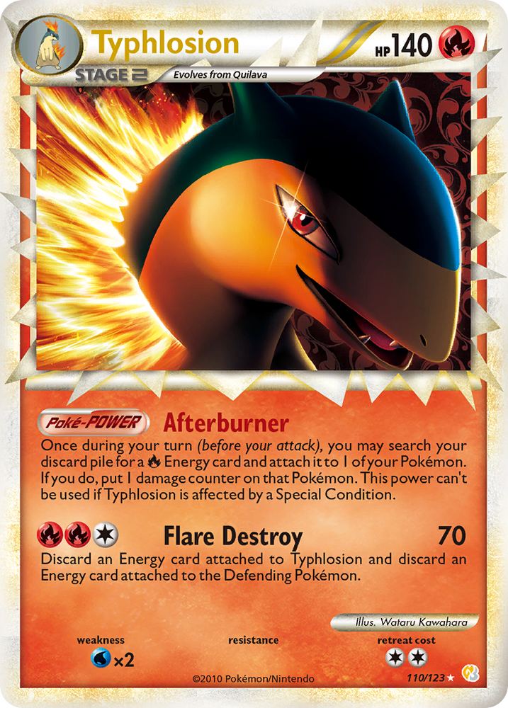 Pokemon | Typhlosion (110/123) [HeartGold & SoulSilver: Base Set] | The Nerd Merchant