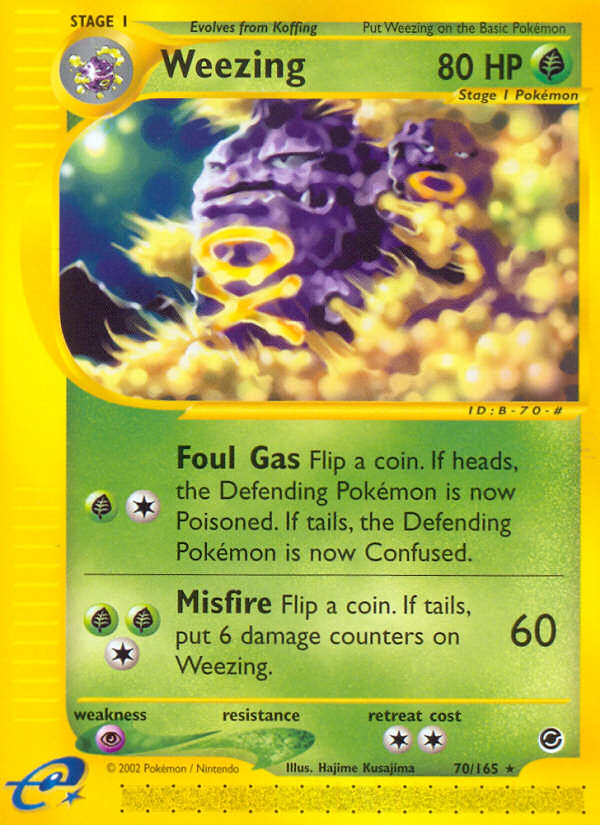 Pokemon | Weezing (70/165) [Expedition: Base Set] | The Nerd Merchant