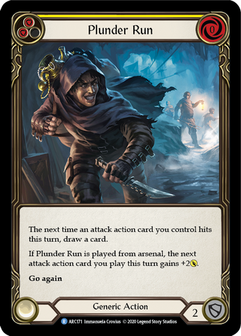 Flesh and Blood TCG | Plunder Run (Yellow) [U-ARC171] (Arcane Rising Unlimited)  Unlimited Normal | The Nerd Merchant