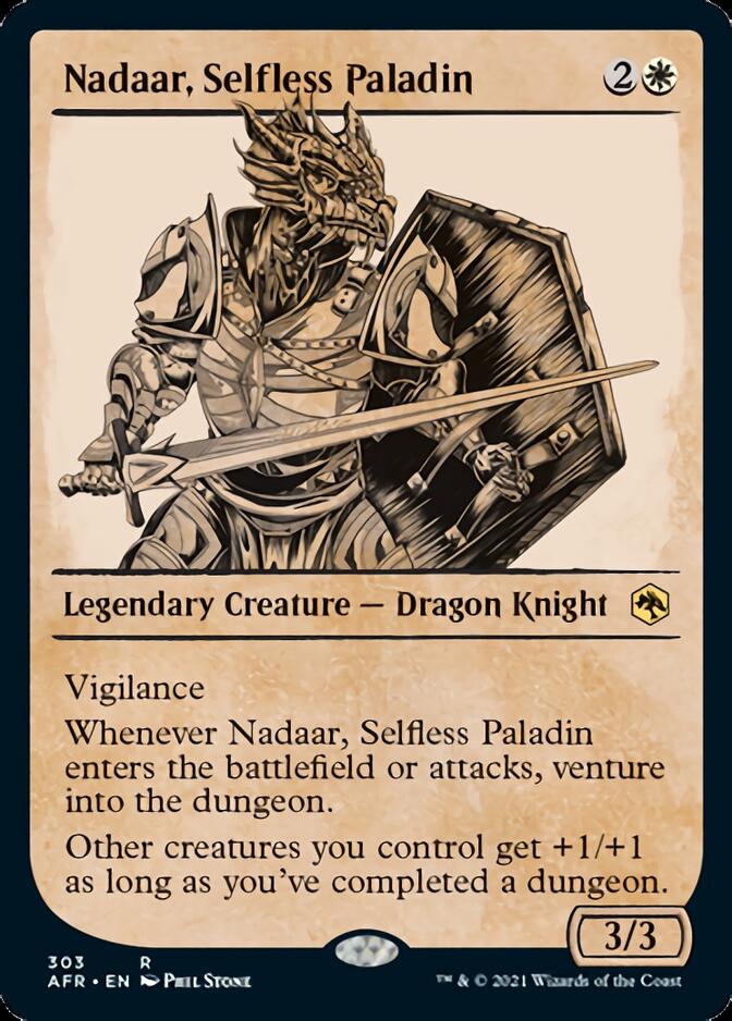 Magic | Nadaar, Selfless Paladin (Showcase) [Dungeons & Dragons: Adventures in the Forgotten Realms] | The Nerd Merchant