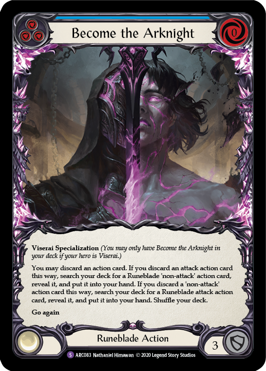 Flesh and Blood TCG | Become the Arknight [U-ARC083] (Arcane Rising Unlimited)  Unlimited Normal | The Nerd Merchant