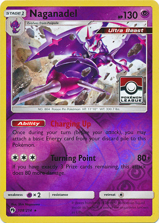Pokemon | Naganadel (108/214) (League Promo) [Sun & Moon: Lost Thunder] | The Nerd Merchant