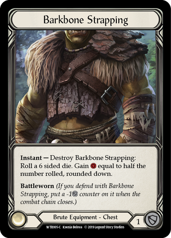 Flesh and Blood TCG | Barkbone Strapping [WTR005-C] (Welcome to Rathe)  Alpha Print Normal | The Nerd Merchant