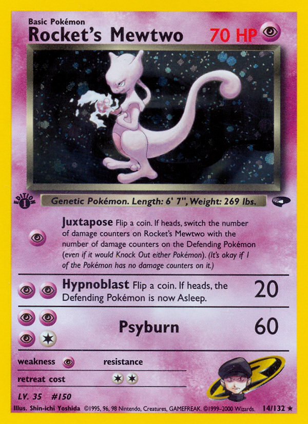 Pokemon | Rocket's Mewtwo (14/132) [Gym Challenge 1st Edition] | The Nerd Merchant